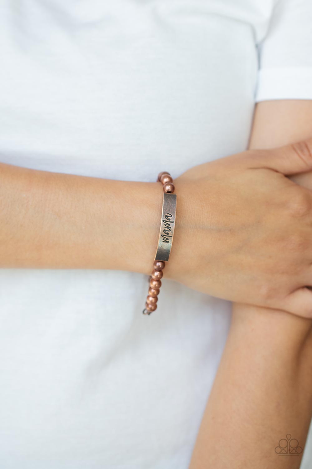 Paparazzi Jewelry Bracelet Mom Squad - Copper