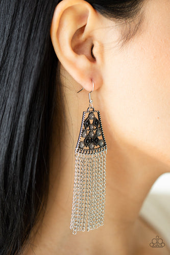 Paparazzi Jewelry Earrings Cleopatras Allure - Black