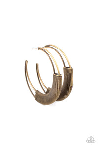 Paparazzi Jewelry Earrings Artisan Attitude - Brass