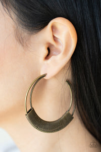 Paparazzi Jewelry Earrings Artisan Attitude - Brass
