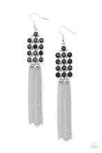 Load image into Gallery viewer, Paparazzi Jewelry Earrings Tasteful Tassel - Black