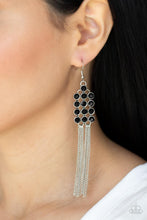 Load image into Gallery viewer, Paparazzi Jewelry Earrings Tasteful Tassel - Black