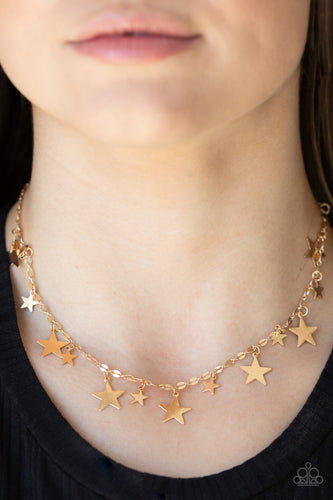 Paparazzi Jewelry Necklace Starry Shindig - Gold