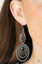 Load image into Gallery viewer, Paparazzi Jewelry Earrings Cosmic Twirl - Black