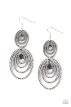 Load image into Gallery viewer, Paparazzi Jewelry Earrings Cosmic Twirl - Black