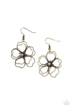Load image into Gallery viewer, Paparazzi Jewelry Earrings Petal Power - Brass