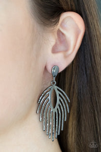 Paparazzi Jewelry Earrings Metro Safari - Black