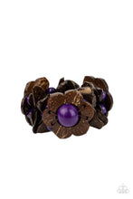 Load image into Gallery viewer, Paparazzi Jewelry Wooden Mediterranean Mangrove - Purple