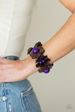 Load image into Gallery viewer, Paparazzi Jewelry Wooden Mediterranean Mangrove - Purple