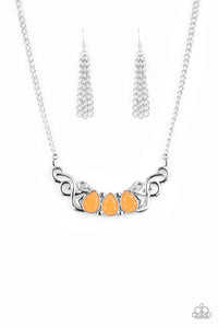 Paparazzi Jewelry Necklace Heavenly Happenstance - Orange