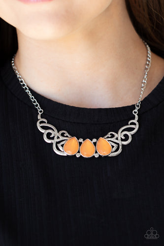 Paparazzi Jewelry Necklace Heavenly Happenstance - Orange