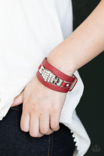 Paparazzi Jewelry Bracelet Ultra Urban - Red