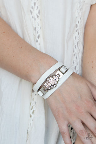 Paparazzi Jewelry Bracelet Ultra Urban - White