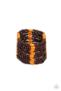 Paparazzi Jewelry Wooden Tropical Trendsetter - Orange