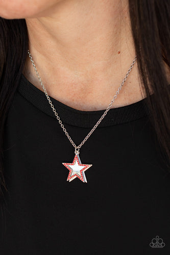 Paparazzi Jewelry Necklace American Anthem - Red
