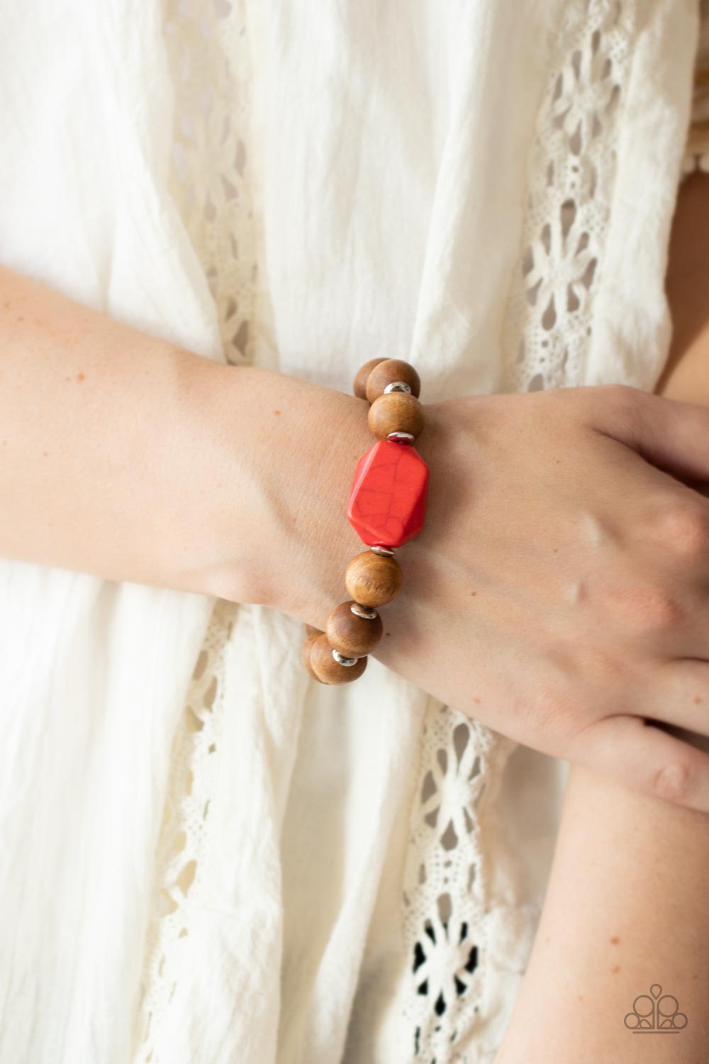 Paparazzi Jewelry Bracelet Abundantly Artisan - Red