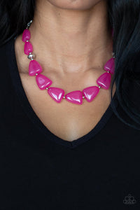 Paparazzi Jewelry Necklace Tenaciously Tangy - Pink