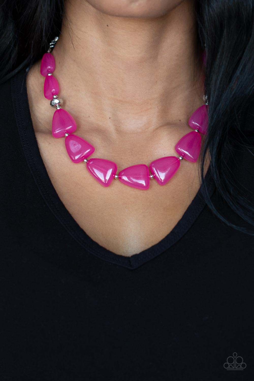 Paparazzi Jewelry Necklace Tenaciously Tangy - Pink