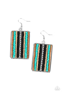 Paparazzi Jewelry Earrings Beadwork Wonder - Black
