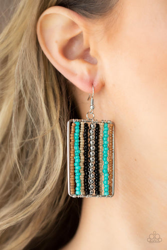 Paparazzi Jewelry Earrings Beadwork Wonder - Black