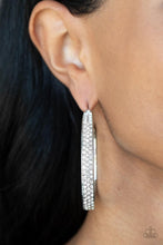 Load image into Gallery viewer, Paparazzi Jewelry Earrings Bossy and Glossy - White