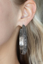 Load image into Gallery viewer, Paparazzi Jewelry Earrings Bossy and Glossy - Silver