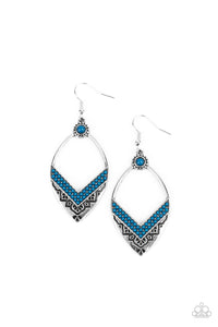 Paparazzi Jewelry Earrings Indigenous Intentions - Blue