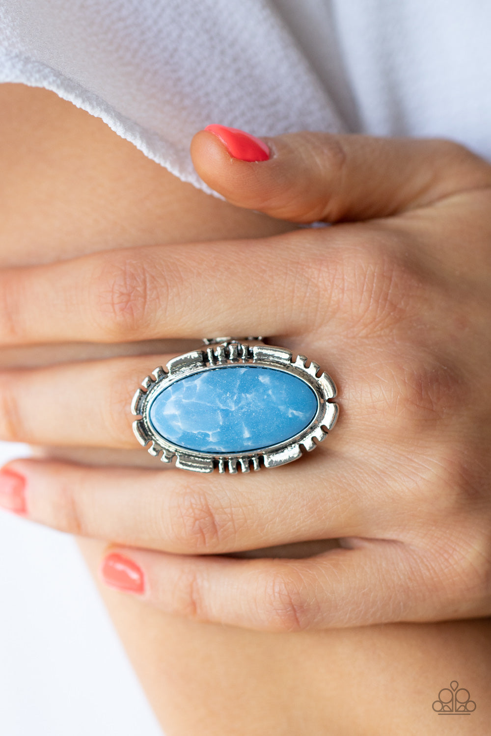 Paparazzi Jewelry Ring Peacefully Pioneer - Blue