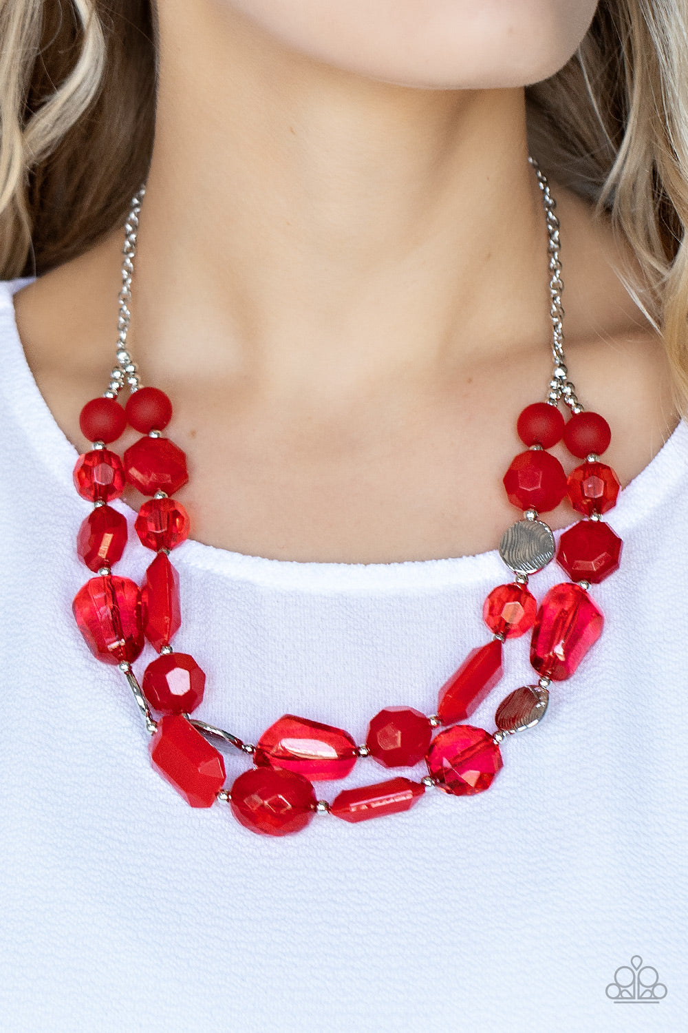 Paparazzi Jewelry Necklace Oceanic Opulence - Red