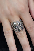 Load image into Gallery viewer, Paparazzi Jewerly Ring Juxtaposed Jewels - Silver