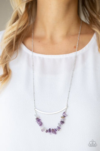 Paparazzi Jewelry Necklace Pebble Prana - Purple