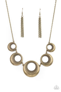 Paparazzi Jewelry Necklace Solar Cycle - Brass