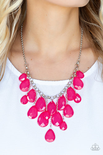 Paparazzi Jewelry Necklace Front Row Flamboyance - Pink