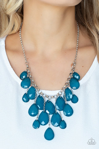 Paparazzi Jewelry Necklace Front Row Flamboyance - Blue