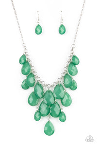 Paparazzi Jewelry Necklace Front Row Flamboyance - Green