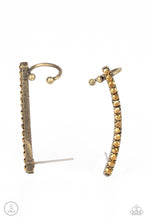 Load image into Gallery viewer, Paparazzi Jewelry Earrings Give Me The SWOOP - Brass Post Earring