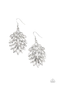 Paparazzi Jewelry Earrings COSMIC-politan - White