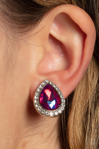 Paparazzi Jewelry Earrings Cosmic Castles - Pink