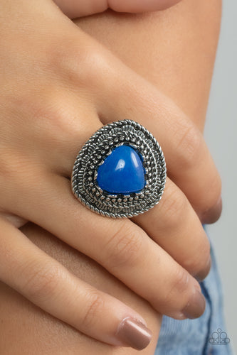 Paparazzi Jewelry Ring Genuinely Gemstone - Blue