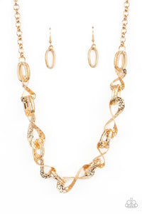 Paparazzi Jewelry Necklace METAL of Honor - Gold