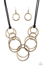 Load image into Gallery viewer, Paparazzi Jewelry Necklace Spiraling Out of COUTURE - Brass