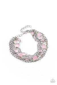 Paparazzi Jewelry Bracelet Glossy Goddess - Pink