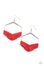 Load image into Gallery viewer, Paparazzi Jewelryn Earrings Suede Solstice - Red