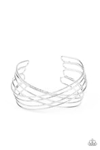 Load image into Gallery viewer, Paparazzi Jewerly Bracelet Strike Out Shimmer - Silver