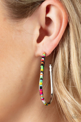 Paparazzi Jewelry Earrings Beaded Bauble - Multi