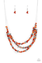 Load image into Gallery viewer, Paparazzi Jewelry Necklace Placid Pebbles - Orange