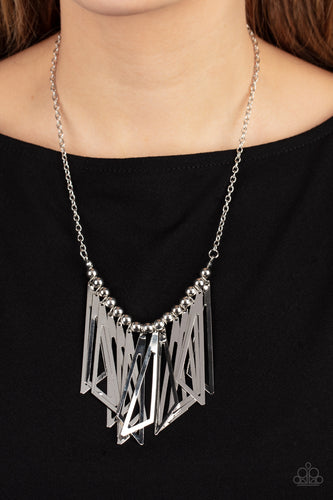 Paparazzi Jewelry Necklace Industrial Jungle - Silver