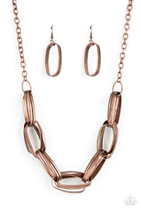 Paparazzi Exclusive Necklace Fiercely Flexing - Copper