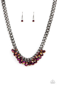 Paparazzi Jewelry Necklace Galactic Knockout - Purple