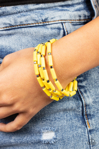 Paparazzi Jewelry Bracelet Radiantly Retro - Yellow